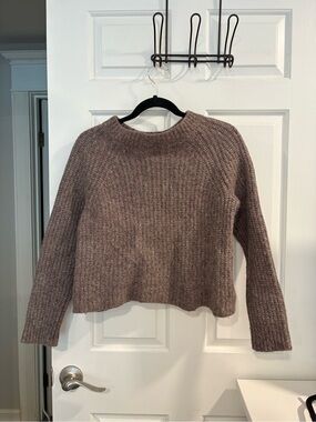 Everlane the fisherman cloud crew in cloud Alpaca, wool, cotton blend